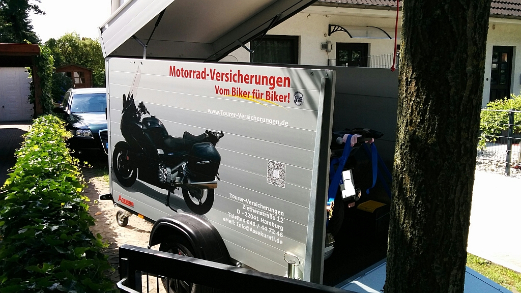 Anssems VT3 Motorrad-Anhänger