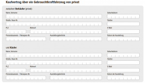 Kfz-Kaufvertrag